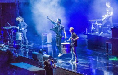 American pop rock band OneRepublic performs at its concert in Shanghai, China, 27 September 2017.