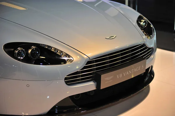 Ein Aston Martin Vantage Wird Während Einer Ausstellung Sanya City — Stockfoto