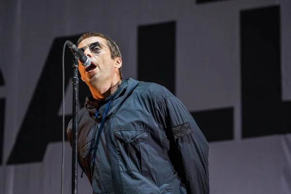 Musicista Cantante Cantautore Inglese Cantante Della Rock Band Oasis Liam — Foto Stock