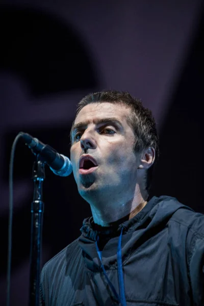 Musicista Cantante Cantautore Inglese Cantante Della Rock Band Oasis Liam — Foto Stock