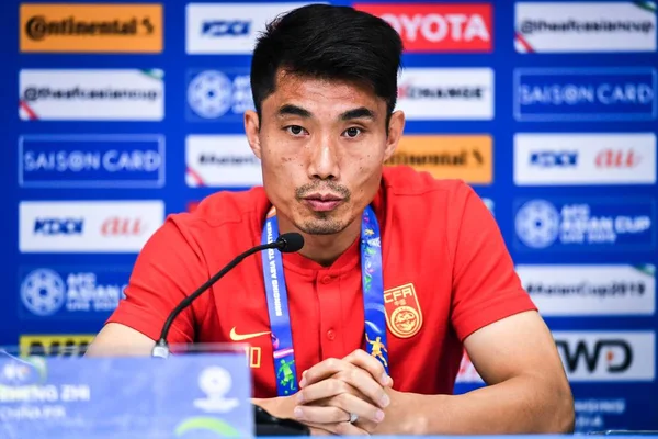 Zheng Zhi Von Der Chinesischen Fußballnationalmannschaft Der Männer Nimmt Einer — Stockfoto