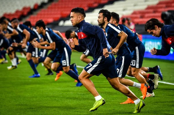 Les Joueurs Équipe Nationale Football Des Philippines Participent Une Séance — Photo