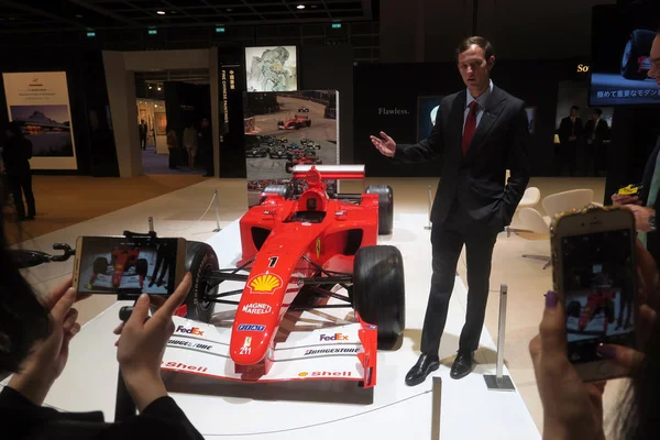 Ferrari F2001 2001 Conduzido Pelo Campeão Alemão Fórmula Michael Schumacher — Fotografia de Stock