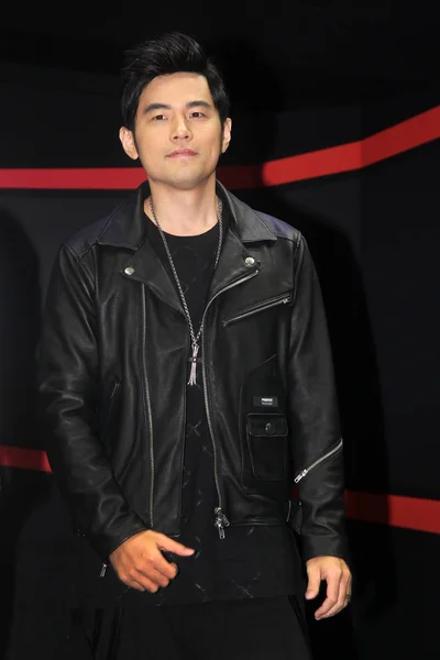 Taiwanesischer Sänger Und Schauspieler Jay Chou Nimmt Einer Pressekonferenz Teil — Stockfoto