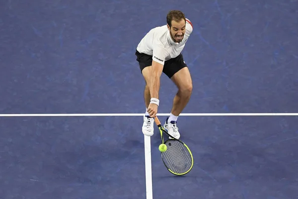 Richard Gasquet Francia Devuelve Una Oportunidad Roger Federer Suiza Cuarto —  Fotos de Stock