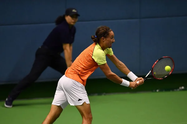 Alexandr Dolgopolov Ukrainas Returnerar Ett Skott Till Feliciano Lopez Spanien — Stockfoto