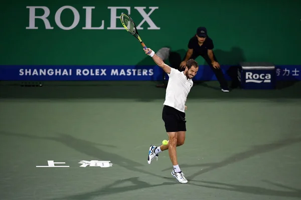 Richard Gasquet Francia Torna Chung Hyeon Della Corea Del Sud — Foto Stock