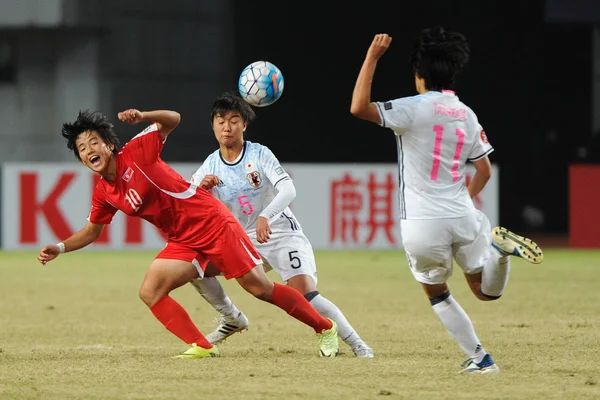 Riko Ushijima Rechts Uitdagingen Van Japan Hae Yon Van Dpr — Stockfoto