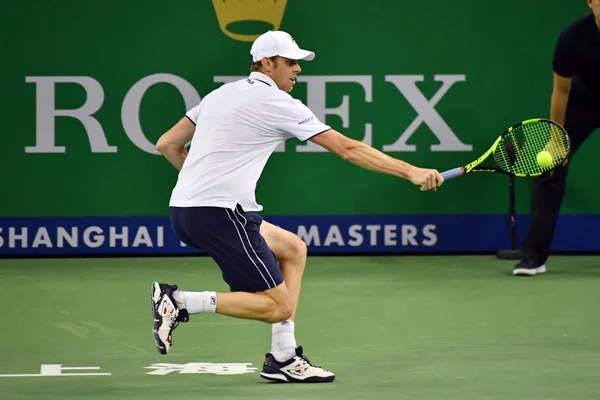 Sam Querrey Aus Den Vereinigten Staaten Gibt Dem Bulgaren Grigor — Stockfoto