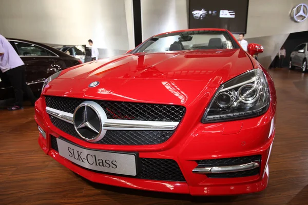 Mercedes Benz Glk Class Está Exibição Durante Show Automóveis Tianjin — Fotografia de Stock
