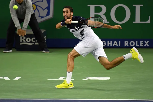 Marin Cilic Croacia Devuelve Una Oportunidad Rafael Nadal España Semifinal — Foto de Stock