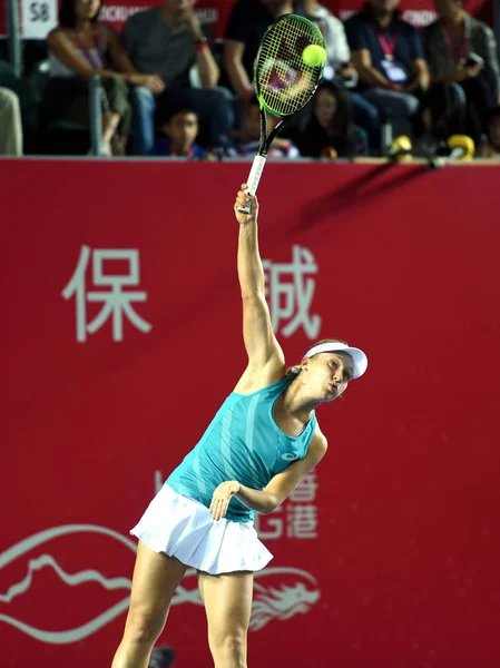 Daria Gavrilova Van Australië Serveert Tegen Anastasia Pavlyuchenkova Van Rusland — Stockfoto