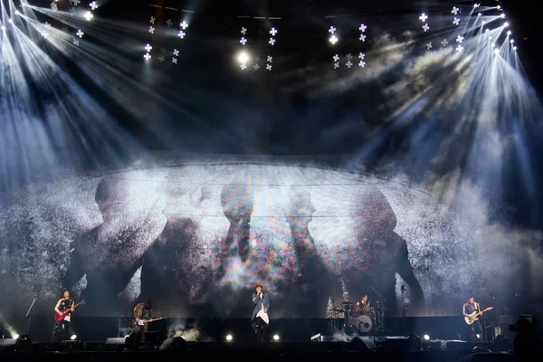 Les Membres Groupe Rock Taïwanais Mayday Produisent Concert Life Tour — Photo