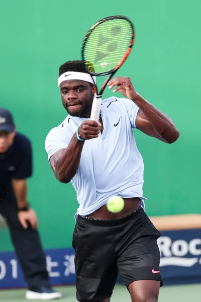 Frances Tiafoe Της Αμερικής Επιστρέφει Έναν Πυροβολισμό Στο Ζευγάρι Των — Φωτογραφία Αρχείου