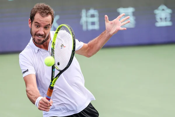 Richard Gasquet Francia Devuelve Una Oportunidad Robin Haase Los Países — Foto de Stock