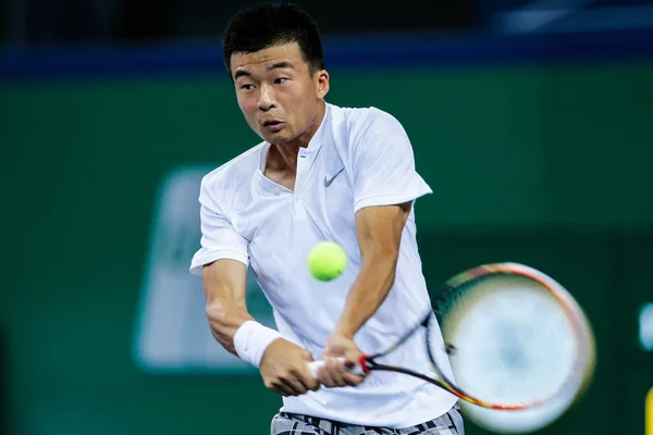 China Retorna Tiro Para Jeremy Chardy França Sua Primeira Rodada — Fotografia de Stock