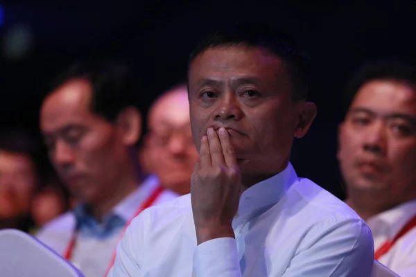 Джек Юнь Председатель Китайского Гиганта Электронной Коммерции Alibaba Group Приняли — стоковое фото
