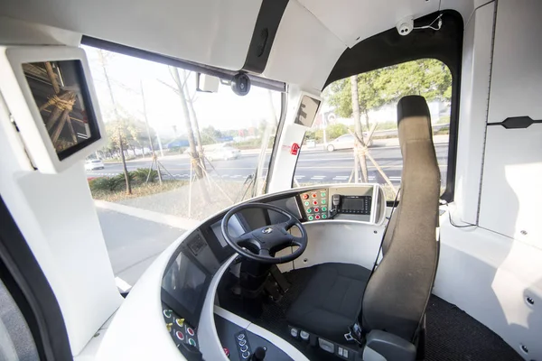 Vista Interior Tren Sin Carriles Desarrollado Por Crrc Zhuzhou Institute — Foto de Stock