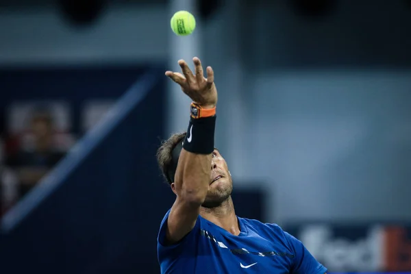 Rafael Nadal Aus Spanien Trifft Halbfinale Des Shanghai Rolex Masters — Stockfoto