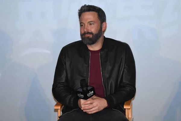 American Actor Director Ben Affleck Attends Press Conference His Movie — Stock Photo, Image