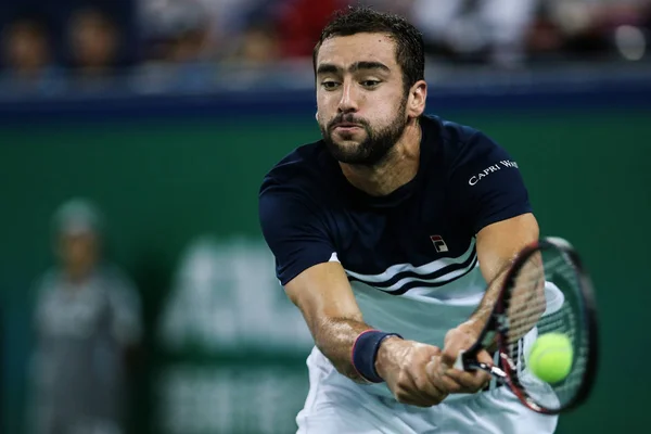 Marin Cilic Croacia Devuelve Una Oportunidad Rafael Nadal España Semifinal — Foto de Stock