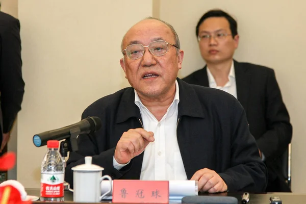 Guanqiu Předseda Wanxiang Group Účastní Setkání Města Hangzhou Zhejiang Provincie — Stock fotografie