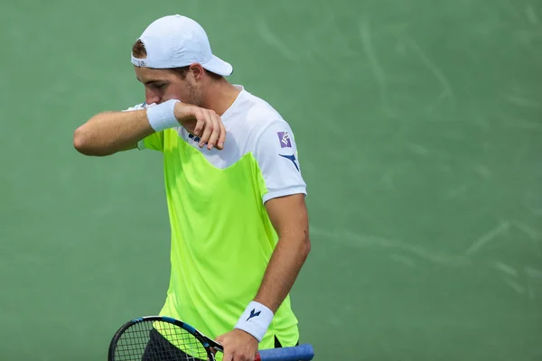 Jan Lennard Struff Alemanha Reage Após Perder Pontos Para Albert — Fotografia de Stock