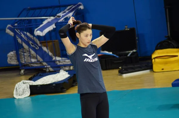 Zuid Koreaanse Volleyballer Kim Yeon Koung Van Shanghai Guohua Leven — Stockfoto