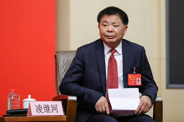 Ling Jihe Agricultor Del Condado Anyi Provincia Jiangxi Asiste Una — Foto de Stock