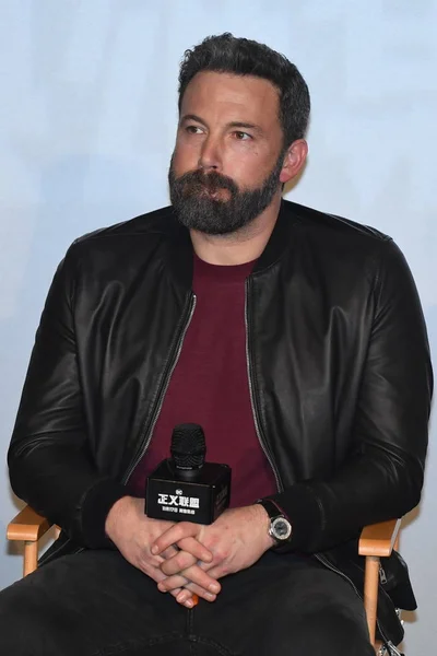 American Actor Director Ben Affleck Attends Press Conference His Movie — Stock Photo, Image