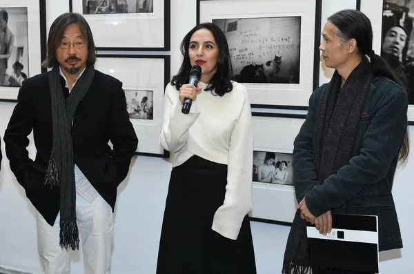 Französischer Fotograf Anaistamo Martane Mitte Die Ehefrau Des Chinesischen Schauspielers — Stockfoto