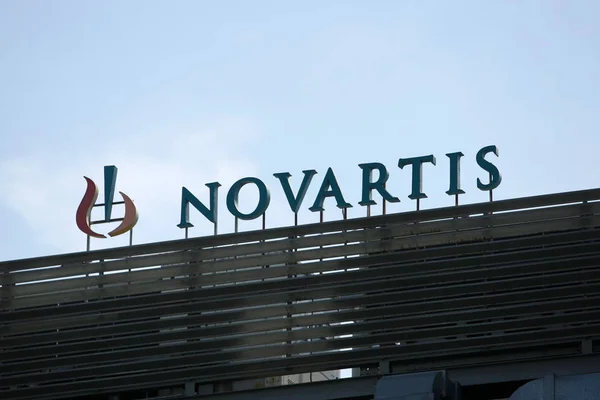 Logo Fabricant Drogue Novartis Est Représenté Shanghai Chine Août 2013 — Photo