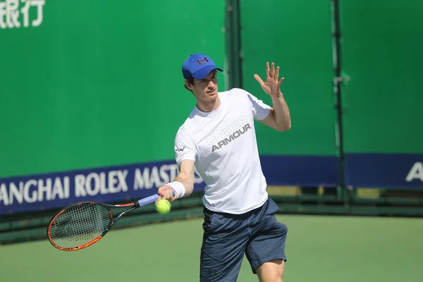 Andy Murray Britanya Nın Bir Eğitim Oturumu Şanghay Çin 2016 — Stok fotoğraf