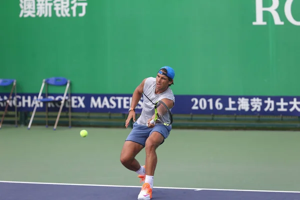 Rafael Nadal Espanha Participa Uma Sessão Treinamento Para Torneio Tênis — Fotografia de Stock