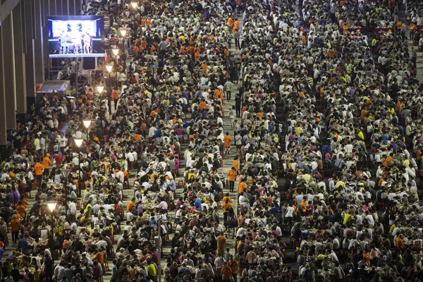 Chinesische Dorfbewohner Besuchen Das Große Hausaufwärmfest Dorf Yangji Nachbarin Der — Stockfoto