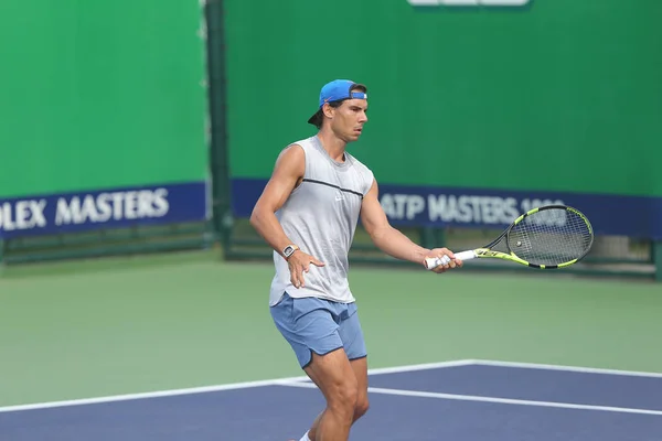 Rafael Nadal España Participa Una Sesión Entrenamiento Para Torneo Tenis — Foto de Stock