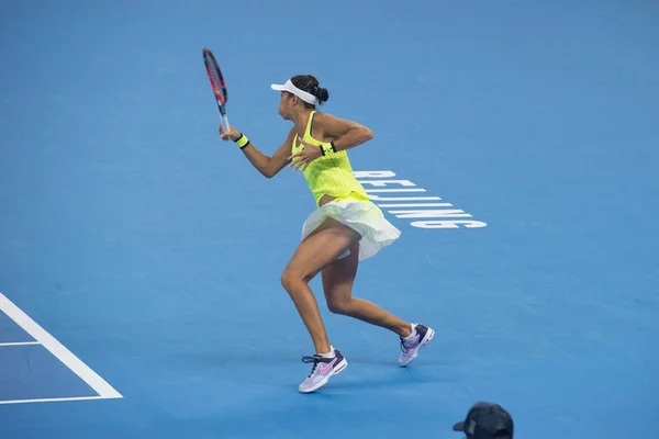 Zhang Shuai Chine Retourne Tir Samantha Stosur Australie Lors Leur — Photo