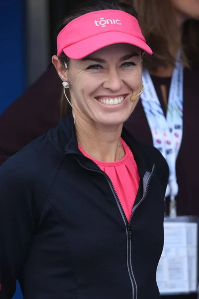 Zwitserse Tennis Star Martina Hingis Woont Een Coaching Evenement Tijdens — Stockfoto