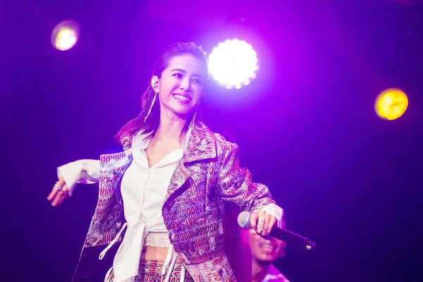 Taiwanese Singer Jolin Tsai Performs Launch Event All Star Concert — ストック写真