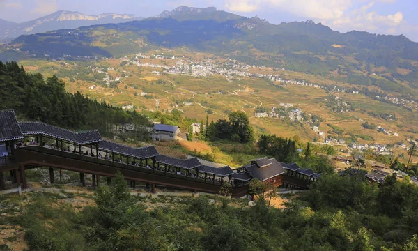 Turistler Enshi Tujia Miao Özerk Prefecture Orta Çin Hubei Eyaleti — Stok fotoğraf