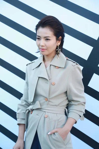 Chinese Actress Liu Tao Poses Louis Vuitton Fashion Show Paris — Stock Photo, Image