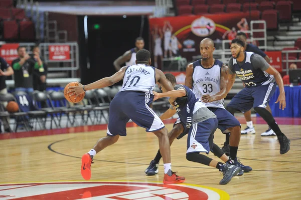 Los Jugadores New Orleans Pelicans Participan Una Sesión Entrenamiento Para —  Fotos de Stock