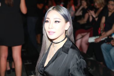 Chaelin Lee, or Lee Chae-rin, better known by her stage name CL, of South Korean girl group 2NE1, attends the Alexander Wang fashion show during the New York Fashion Week Spring Summer 2017 in New York, USA, 10 September 2016. clipart