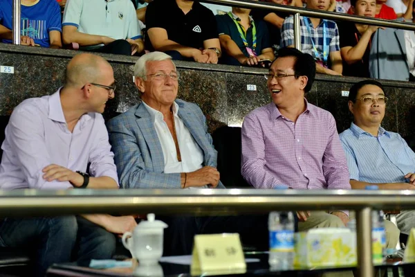 Marcello Lippi Deuxième Gauche Nouvellement Nommé Entraîneur Chef Équipe Nationale — Photo