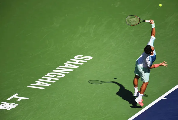 Fernando Verdasco Spanya Fransa Nın Lucas Pouille Karşı Erkekler Onların — Stok fotoğraf