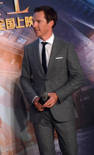 Brits Acteur Benedict Cumberbatch Woont Een Première Voor Zijn Nieuwe — Stockfoto