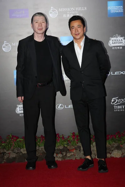 Director Chino Feng Xiaogang Izquierda Wang Zhonglei Presidente Huayi Brothers —  Fotos de Stock