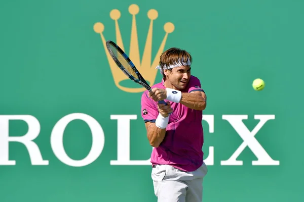 David Ferrer Spagna Torna Colpo Feliciano Lopez Spagna Nella Loro — Foto Stock