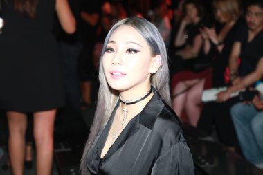 Chaelin Lee, or Lee Chae-rin, better known by her stage name CL, of South Korean girl group 2NE1, attends the Alexander Wang fashion show during the New York Fashion Week Spring Summer 2017 in New York, USA, 10 September 2016. clipart