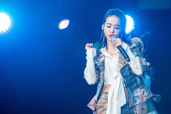 Cantante Taiwanés Jolin Tsai Presenta Evento Lanzamiento Concierto Estrella Marca — Foto de Stock